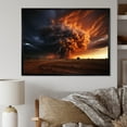 thumbnail image 1 of Designart "Raging Inferno of the Storm II" Landscapes Floater Framed Canvas Art Print, 1 of 7