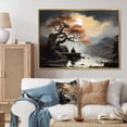 thumbnail image 1 of Designart "Rain-Soaked Reverie in the Storm" Landscapes Floater Framed Wall Art Print, 1 of 7