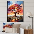 thumbnail image 1 of Designart "Rainbow Colored Baobabs IV" Tree Baobab Floater Framed Canvas Prints, 1 of 5