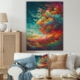 thumbnail image 1 of Designart "Rainbow Colored Waves In The Sky III" Landscape Modern Wall Decor, 1 of 5