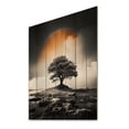 thumbnail image 1 of Designart "Rainbow Colorful Contrast Grey Tree horizon III" Floral Print on Natural Pine Wood, 1 of 5