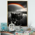 thumbnail image 1 of Designart "Rainbow Colorful Monotone horizon I" Landscape & Nature Floater Framed Canvas Art Print, 1 of 7