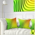 thumbnail image 1 of Designart Rainbow Colors Wave - Abstract 3D Digital Throw Pillow - 18x18, 1 of 1