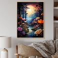 thumbnail image 1 of Designart "Rainbow Forest in Chromatics" Floral Floater Framed Wall Art Print, 1 of 7