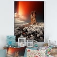 thumbnail image 1 of Designart "Rainbow Monochrome happiness" Landscape & Nature Floater Framed Wall Art Living Room, 1 of 7