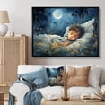 thumbnail image 1 of Designart "Rainbow Tree Depicting the Four Seasons I" People Framed Wall Art - Traditional Blue Nursery Living Room Framed Canvas Art, 1 of 6