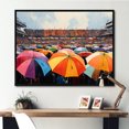 thumbnail image 1 of Designart "Rainy Day Spectators Sheltered III" Stadiums Floater Framed Canvas Prints, 1 of 5