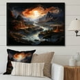 thumbnail image 1 of Designart "Ramayanas Epic Hinduisim Art wall decor" Spiritual Floater Framed Canvas Art Print, 1 of 7