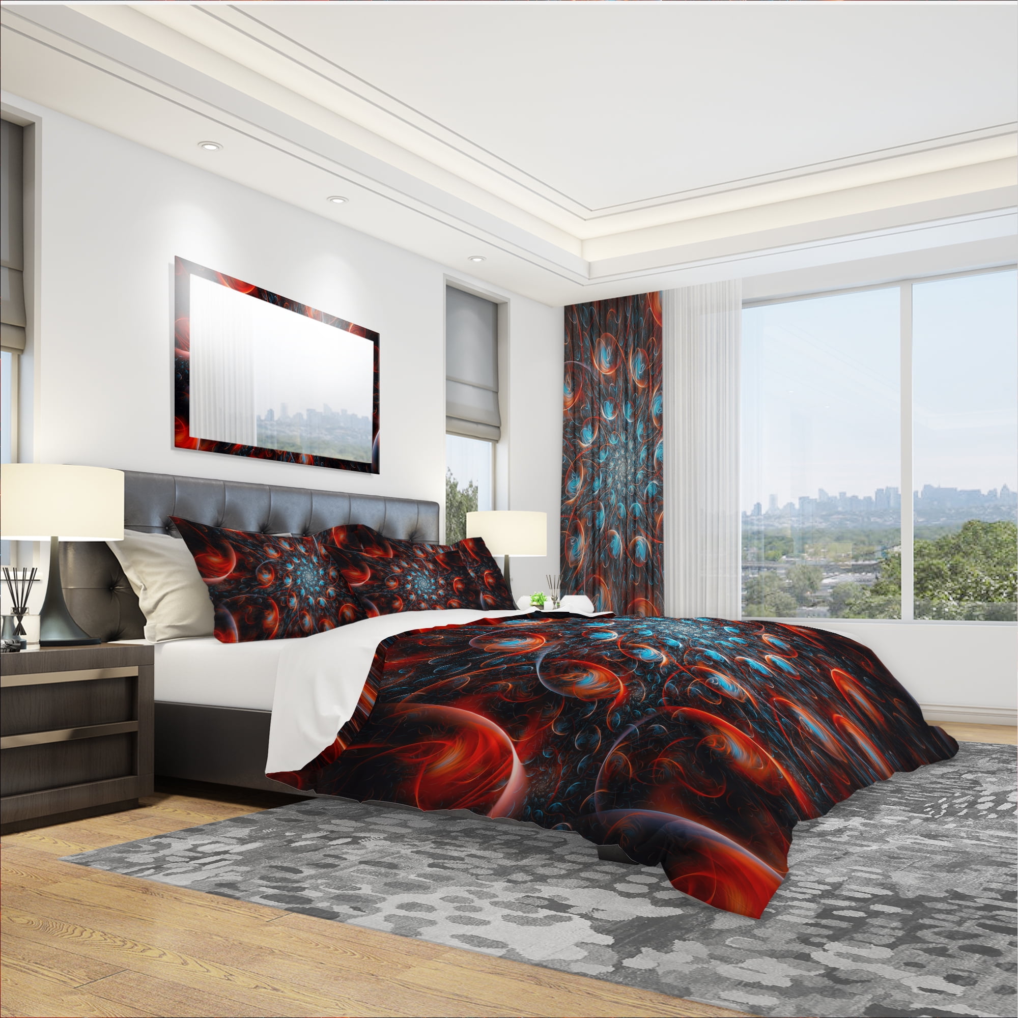 Designart 'Rapid Expansion' Modern & Contemporary Duvet Cover Set