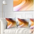 thumbnail image 1 of Designart Rays of Speed Green Orange - Abstract Throw Pillow - 18x18, 1 of 1