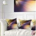 thumbnail image 1 of Designart Rays of Speed Purple Brown - Abstract Throw Pillow - 16x16, 1 of 5
