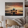 thumbnail image 1 of Designart "Ready For Take Off Plane Photo Skyward Ascent" Modern Print on Natural Pine Wood, 1 of 5