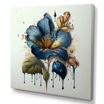 Designart Realistic Blooming Flowers II Canvas Wall Art