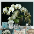 thumbnail image 1 of Designart "Realistically Elegant Green Orchids I" Orchids Canvas Prints, 1 of 1
