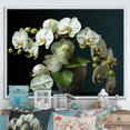 thumbnail image 1 of Designart "Realistically Elegant Green Orchids I" Orchids Floater Framed Canvas Prints, 1 of 5