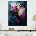 thumbnail image 1 of Designart "Realities On Canvas Purple and Blue I" Abstract Painting Metal Art Print, 1 of 1