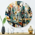 thumbnail image 1 of Designart "Reality Transcendence II" Abstract Landscape Metal Round Art Print, 1 of 5