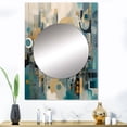 thumbnail image 1 of Designart "Reality Transcendence V" Abstract Landscape Mirror Wall Decor - Modern Green Landscapes Living Room Wall Mirror Art - 40" x 30" Inch, 1 of 5