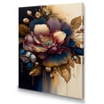 thumbnail image 1 of Designart Red And Gold Camellia Floral Design I Canvas Wall Art, 1 of 5