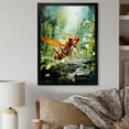 thumbnail image 1 of Designart "Red Ant Ventures In Verdant Landscapes" Animals Ant Picture Framed Canvas Prints, 1 of 5