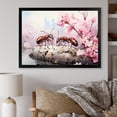 thumbnail image 1 of Designart "Red Ants Amid Pink Blossoms And Pastels" Animals Ant Picture Framed Canvas Wall Art, 1 of 5