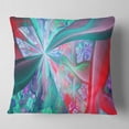thumbnail image 1 of Designart Red Blue Fractal Exotic Plant Stems - Abstract Throw Pillow - 16x16, 1 of 4