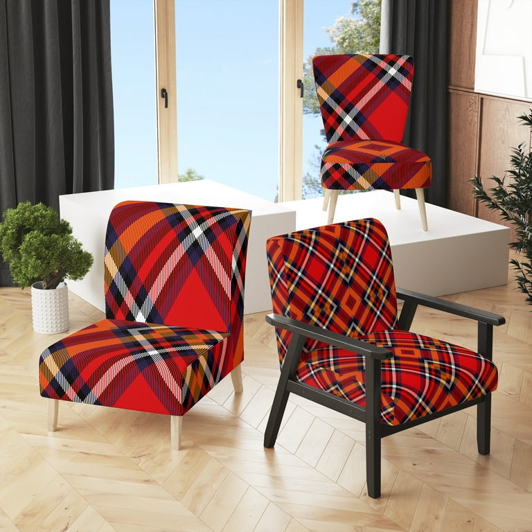 Anywhere Chair Navy Buffalo Check Chair Red Plaid Chair Cushions