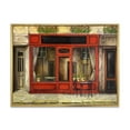 thumbnail image 1 of Designart 'Red Facade of Charming Shop In Paris Street I' French Country Framed Canvas Wall Art Print, 1 of 5