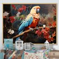 thumbnail image 1 of Designart "Red Harmony Among Parrots II" Parrot Floater Framed Wall Decor, 1 of 5