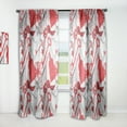 thumbnail image 1 of Designart 'Red Keys With Paris Eiffel Tower' Cityscapes Curtain Panel, 1 of 5
