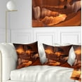 thumbnail image 1 of Designart Red Limestone Caves - Landscape Photo Throw Pillow - 16x16, 1 of 1