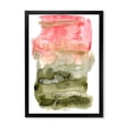 thumbnail image 1 of Designart 'Red Pink and Green Abstract Clouds' Modern Framed Art Print, 1 of 4