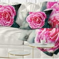 thumbnail image 1 of Designart Red Rose in Vintage Style - Floral Throw Pillow - 12x20, 1 of 5