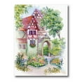 thumbnail image 1 of Designart ' Red Rustic House In The Country Side Landscape ' Traditional Canvas Wall Art Print, 1 of 4