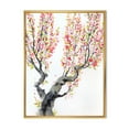 thumbnail image 1 of Designart 'Red Spring Flowers On Tree Branches' Traditional Framed Canvas Wall Art Print, 1 of 1