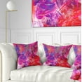 thumbnail image 1 of Designart Red Swirling Clouds - Abstract Throw Pillow - 18x18, 1 of 5