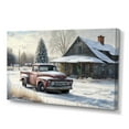 thumbnail image 1 of Designart Red Truck By Farmhouse Canvas Wall Art, 1 of 5