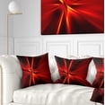 thumbnail image 1 of Designart Red and Yellow Rays - Abstract Throw Pillow - 18x18, 1 of 5