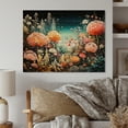 thumbnail image 1 of Designart "Reef Depths Underwater Coral art painting I" Coral Print on Natural Pine Wood, 1 of 5