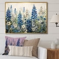 thumbnail image 1 of Designart "Refined Blue And Beige Bonnets Field I" Blue Bonnets Floater Framed Canvas Art Print, 1 of 5