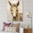 thumbnail image 1 of Designart "Refined Donkey Portraiture I" Animal Donkey Canvas Art Print, 1 of 7