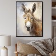 thumbnail image 1 of Designart "Refined Donkey Portraiture II" Animal Donkey Floater Framed Canvas Prints, 1 of 5
