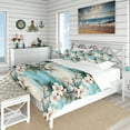 thumbnail image 1 of Designart "Reflecting By The Seaside I" White Coastal Bedding Covert Set - Nautical & Coastal Bed Set With 2 Shams, 1 of 5
