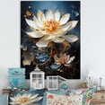 thumbnail image 1 of Designart "Reflecting Opulent Lotus II" Lotus Canvas Art Print, 1 of 7