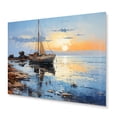thumbnail image 1 of Designart "Reflecting on Sailing Boats III" Nautical & Beach Metal Art Living Room, 1 of 5