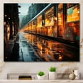 thumbnail image 1 of Designart "Reflecting on the Abstracted Train I" Transportation Canvas Art Print, 1 of 5