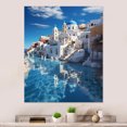 thumbnail image 1 of Designart "Reflecting on the Aegean in Greece" Greece Metal Art Print, 1 of 5