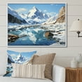 thumbnail image 1 of Designart "Reflecting on the Arctic Glacier" Landscapes Floater Framed Wall Decor, 1 of 7