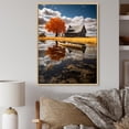 thumbnail image 1 of Designart "Reflecting on the Homestead at the Farmhouse" Landscape & Nature Floater Framed Canvas Print, 1 of 7