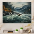 thumbnail image 1 of Designart "Reflecting on the River II" Lakes & Rivers Metal Art Print, 1 of 5
